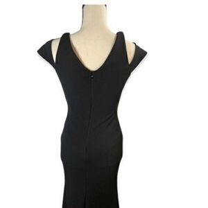 Miss Kim Cold Shoulder Dress Evening Gown Prom Dress Black S NEW